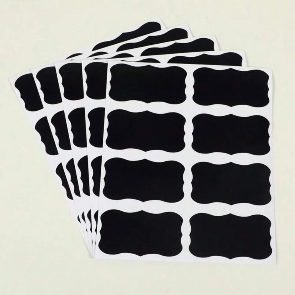 40pc Chalkboard Sticker Adhesive Label